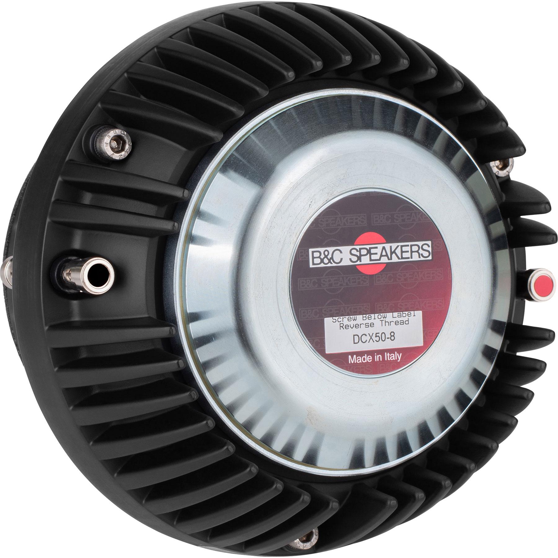 B&C DCX50-8 2" Neodymium Coaxial Compression Driver 8 Ohm 4-Bolt